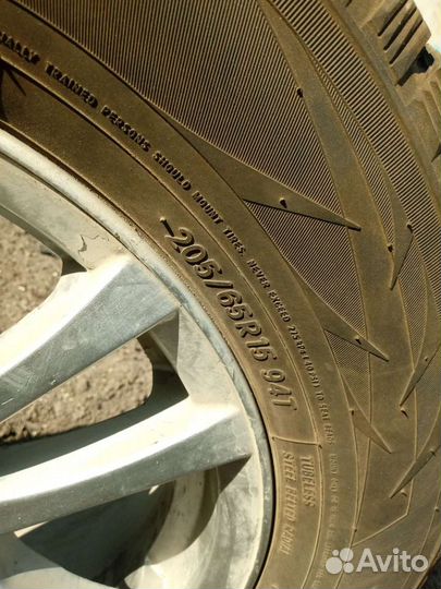 R15 Toyo Observe G3-Ice 205/65, PCD 5x114.3 DIA 60.2