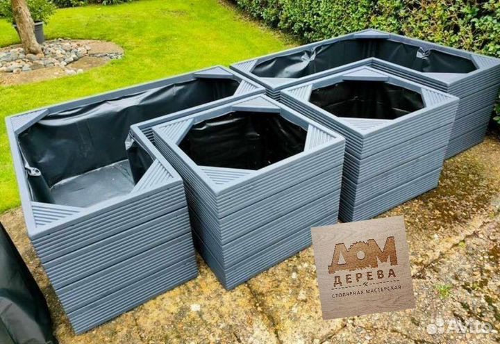 Высокие грядки из дерева тёплые разные