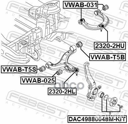 Сайлентблок верхнего рычага подвески перед пр