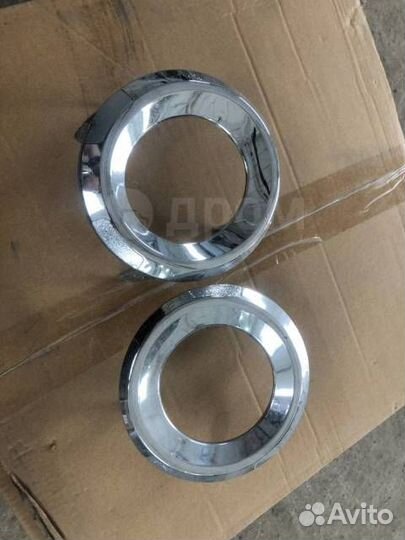 Накладки на туманки (ободки) Toyota Prado 150 с 20