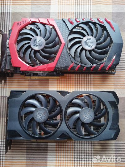 Видеокарты AMD RX580, 480, 570 - 4 или 8 Gb