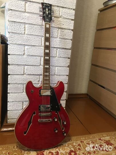 Полуакустическая гитара Harley Benton HB-35 Plus