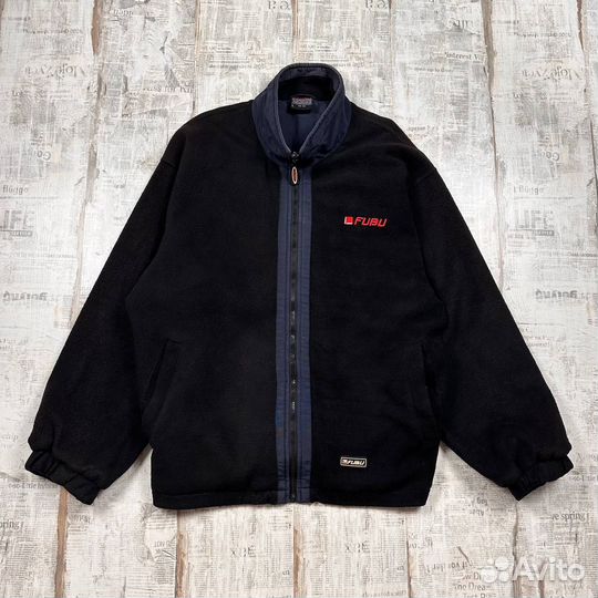 Винтажная флисовая зипка Fubu, флиска Фубу, оригин