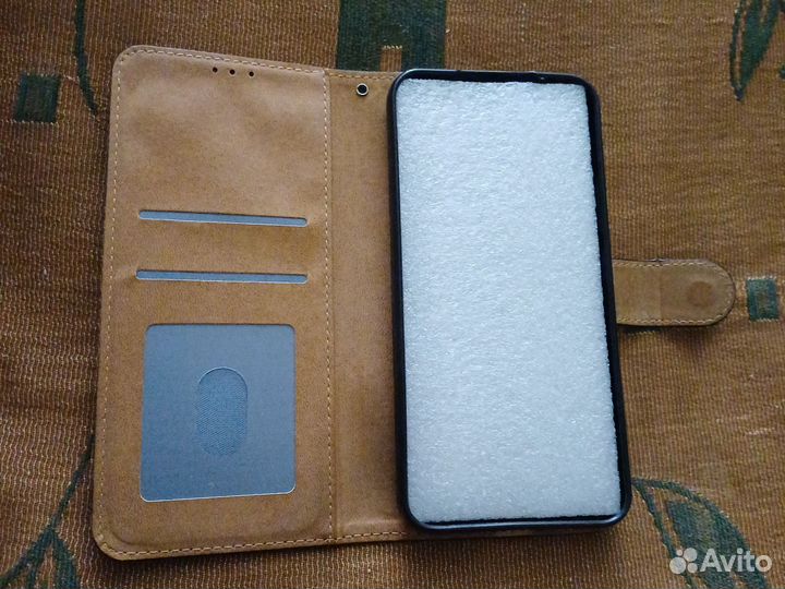 Чехол книжка из кожзама, черная,для самсунг А34