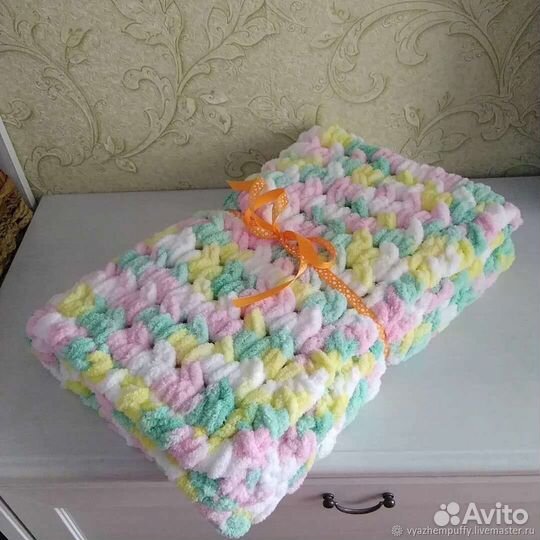 Плед вязаный