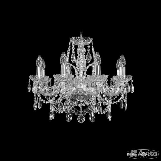 Люстра хрустальная 1411/8/195 NiBohemia Ivele Crys