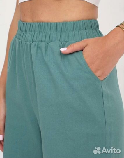 Льняные брюки женские