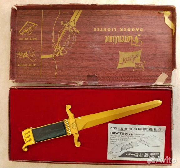 Старинная бензиновая зажигалка ASR Ascot Florentin