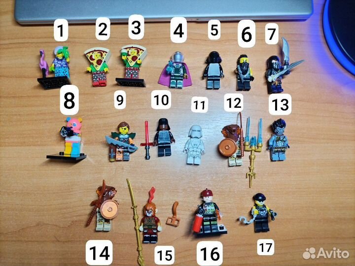 Lego минифигурки ninjago, star wars