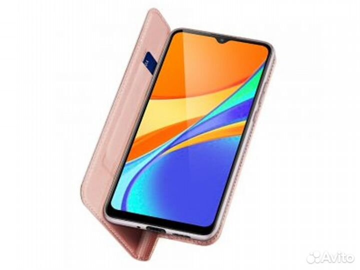 Книжка бархатная Redmi 9C Розовый