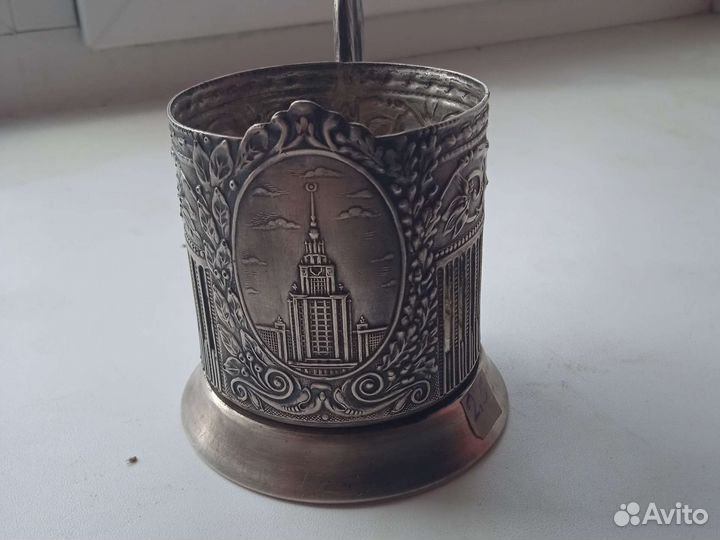 Подстаканники мельхиоровые, серебряный