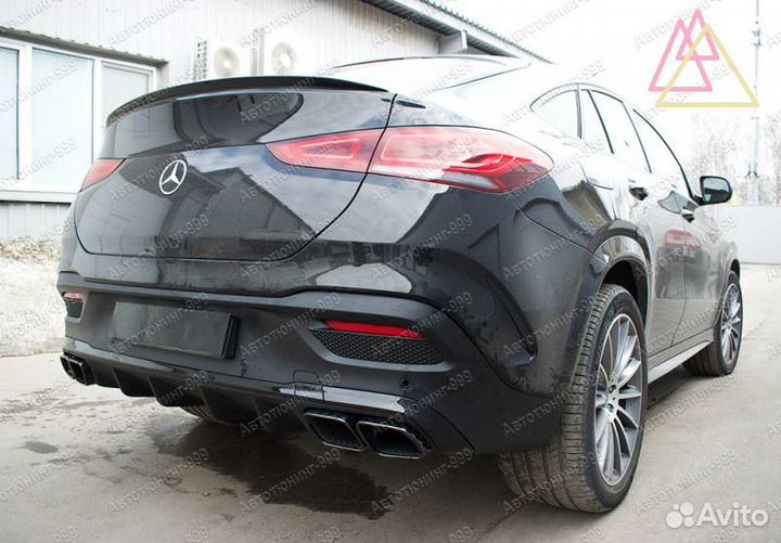 Диффузор 63 AMG Mercedes GLE Coupe 167 черный