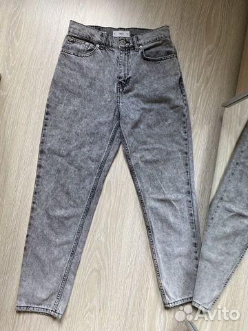 Серые джинсы mom мом Mango 34 размер объявление продам
