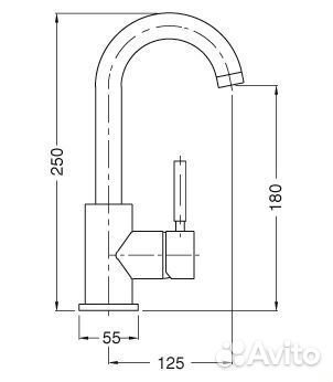 Смеситель Cezares Olimp LSM2 03/24 L для раковины