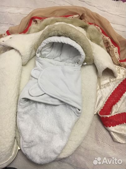 Зимний конверт для новорождённого