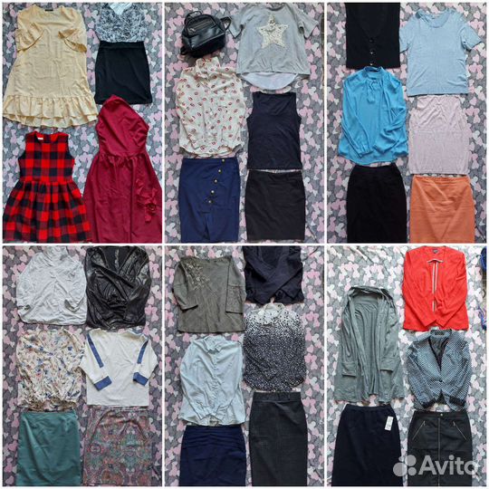 9 больших пакетов женских вещей 48-50