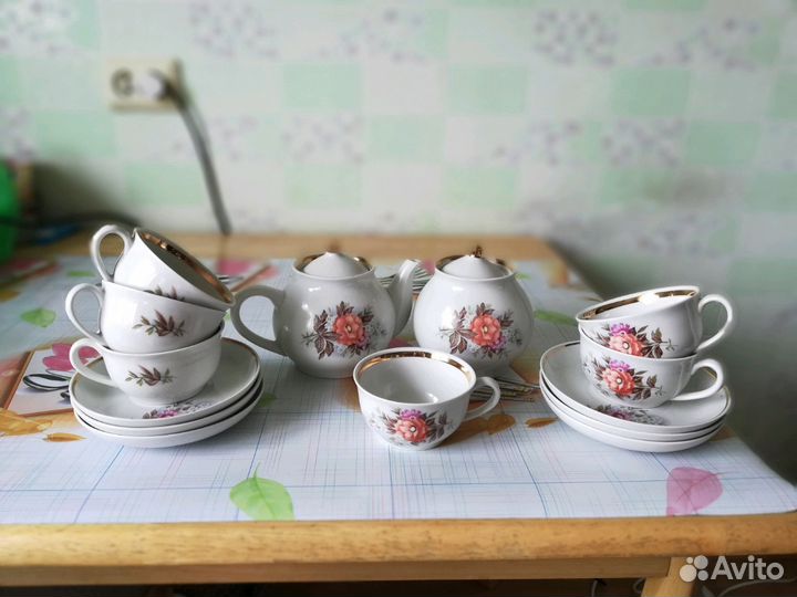 Чайный сервис СССР. Первомайский фарфоровый завод