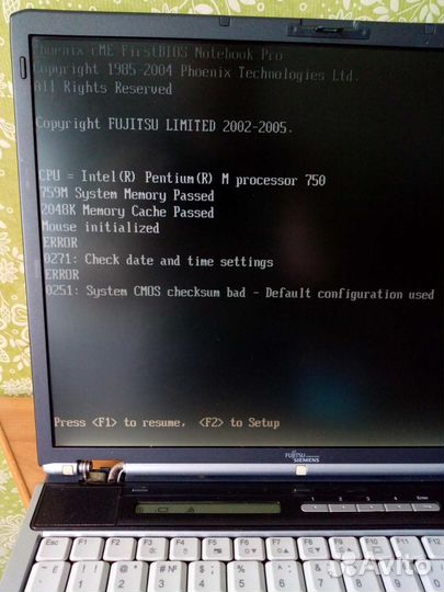Ноутбук Fujitsu Siemens s7020d