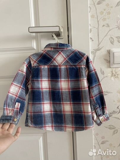 Рубашка Zara 92+джинсы Next 92