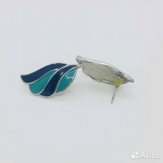 Серьги с эмалью