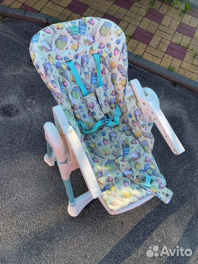 Стульчик для кормления Happy Baby Kevin V2 Blue