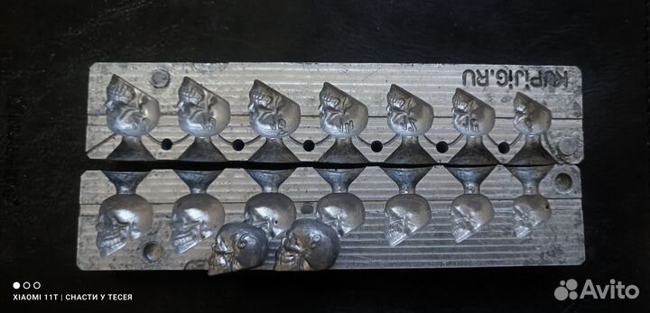 Формы для литья рыболовных грузил