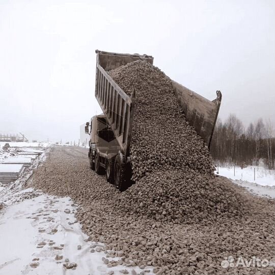 Щебень гранитный на дренаж