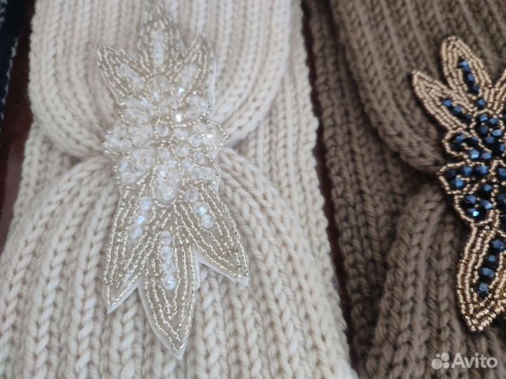 Повязка на голову вязаная