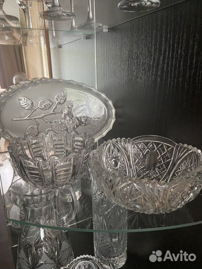 Ваза хрустальная