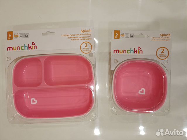 Munchkin детская тарелка с секциями Splash и миска