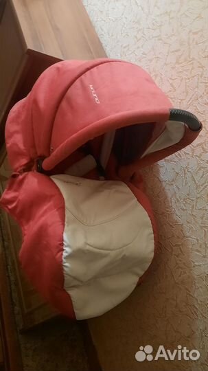 Коляска riko эко-кожа 2 в 1 +2 прогул.блока