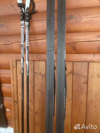 Лыжи беговые 140 см с ботинками