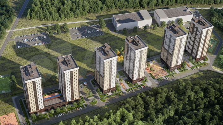 1-к. квартира, 48,9 м², 3/22 эт.