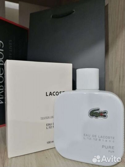 Туалетная вода lacoste Blanc 100ml tester
