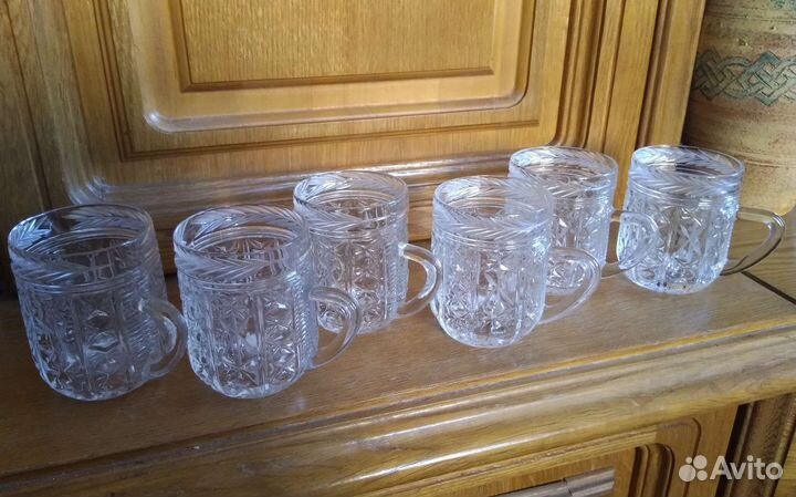 Стакан-кружка хрустальный