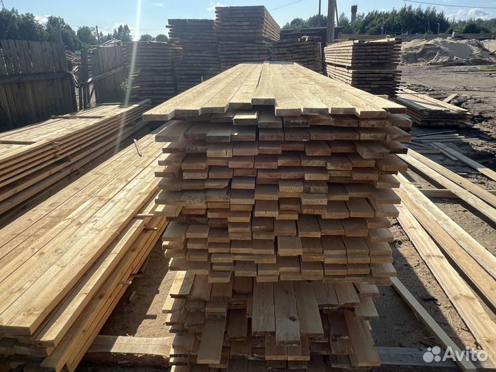 Доска обрезная 1 сорт 25х100х6000