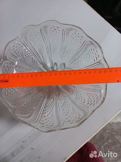 Ваза для фруктов на ножке СССР