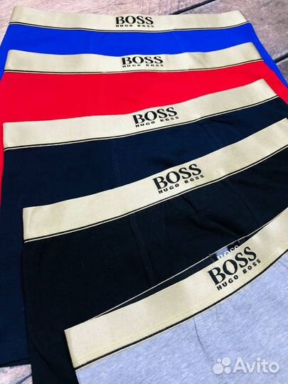 Трусы мужские боксеры хлопок Hugo Boss белье