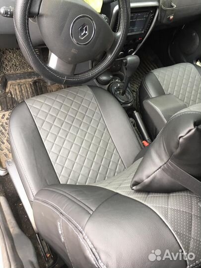 Чехлы Renault Duster Экокожа ромб Автопилот