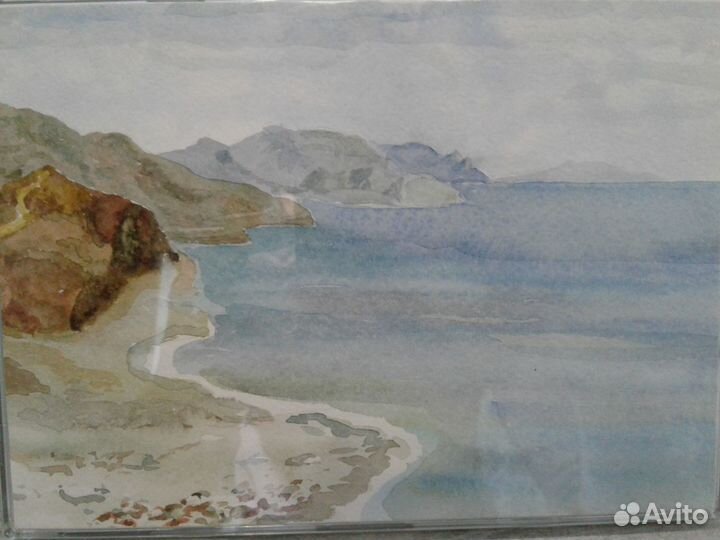 Рамки пластиковые 2 шт с авторской акварелью