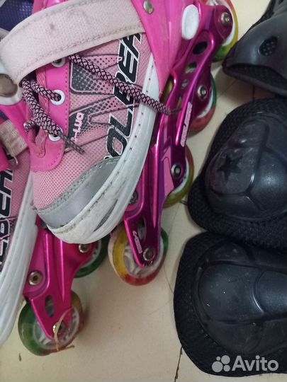 Роликовые коньки детские раздвижные