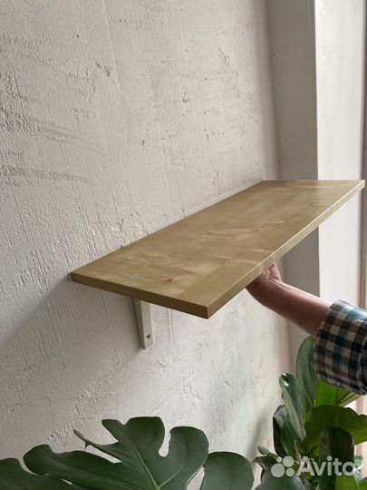 Полка с кронштейном икея