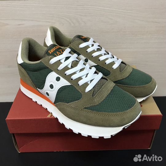 Кроссовки Saucony Jazz мужские зеленые