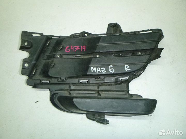 Решетка в бампер правая не под птф mazda 6 (GH) 20
