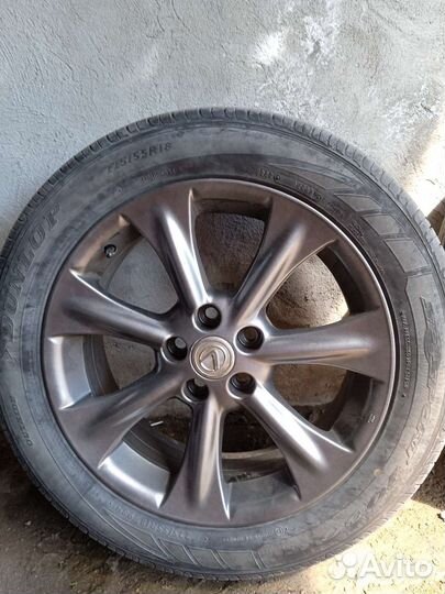 Литые диски r17 5x114 3 с резиной бу
