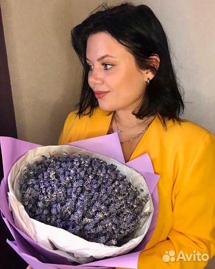 Большой букет лаванды (сухоцветы)