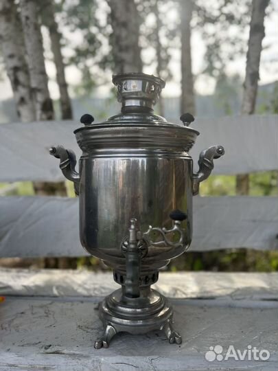Самовар антикварный на дровах