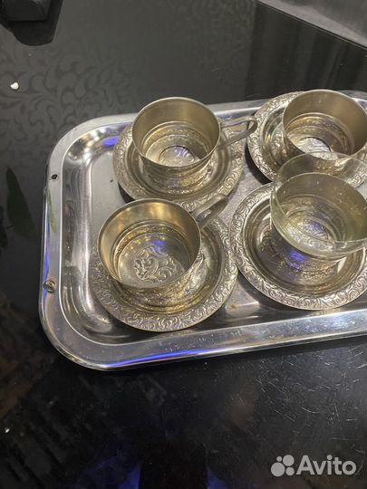 Кофейный набор СССР из мельхиора