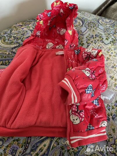 Курточка Б/у и штаны новые на флисе