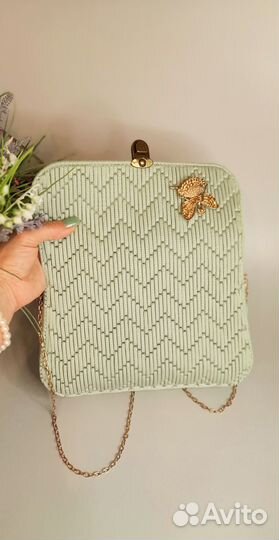 Сумка женская светлая зелень